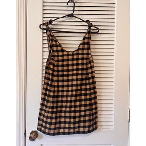 For Love & Lemons Yellow Plaid Mini XS